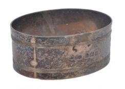 EARLY 20th CENTURY BRITISH SILVER NAPKIN RING