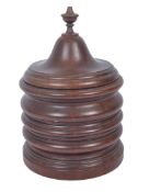 EARLY 20TH CENTURY LARGE TREEN WORKED TOBACCO JAR