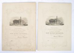 THOMAS HIGHAM - PROTOTYPE NEW ROYAL EXCHANGE OPENING INVITE