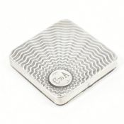 1932 HALLMARKED SILVER ART DECO COMPACT CASE