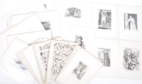 LARGE QUANTITY LOOSE ILLUSTRATED ENGRAVED PLATES FROM BOOKS
