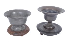 TWO 19TH CENTURY COPPER AND BRASS TOBACCO / STORAGE JARS