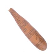 20TH CENTURY AFRICAN TRIBAL ETCHED GOURD