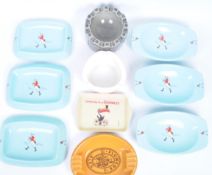 COLLECTION OF ASSORTED VINTAGE ADVERTISING ASHTRAYS