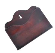 GEORGE III 19TH CENTURY MAHOGANY HANGING BOX