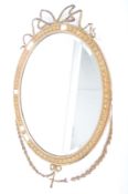 19TH CENTURY REGENCY GILTWOOD OVAL MIRROR