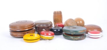 COLLECTION OF ASSORTED ANTIQUE & LATER YO-YOS