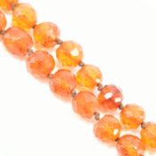 VINTAGE FACETED COPAL BEAD NECKLACE