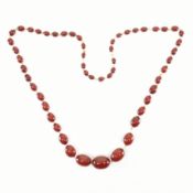 VINTAGE CHERRY BAKELITE BEAD NECKLACE