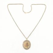 CHINESE GOLD PENDANT NECKLACE