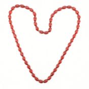 CHERRY AMBER BAKELITE BEAD NECKLACE