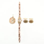 COLLECTION OF ASSORTED HALLMARKED 9CT GOLD JEWELLERY