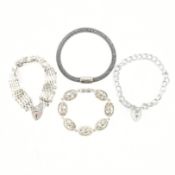 COLLECTION OF ASSORTED SILVER BRACELETS