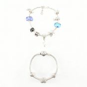 SILVER PANDORA CHARM BRACELET WITH ANOTHER