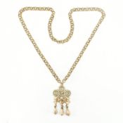 VINTAGE KALEVALA KORU 1990S FINNISH PENDANT NECKLACE.