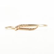 GOLD & PASTE SNAKE CROSSOVER BANGLE BRACELET