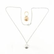 KALEVALA KORU STERLING SILVER NECKLACE & BRONZE RING