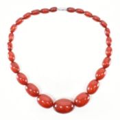VINTAGE CHERRY BAKELITE BEAD NECKLACE