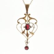 ART NOUVEAU PENDANT NECKLACE