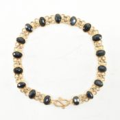 VINTAGE GOLD & SAPPHIRE CHAIN BRACELET