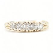 GOLD & DIAMOND FIVE STONE RING
