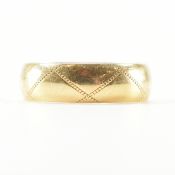 HALLMARKED 18CT GOLD BAND RING