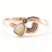 19TH CENTURY JUGENDSTIL SENTIMENTAL MILK TOOTH RING