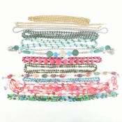 COLLECTION OF ASSORTED COSTUME JEWELLERY NECKLACES