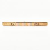 HALLMARKED 9CT TRICOLOUR GOLD TIE PIN