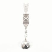 ART DECO UTI PARIS WATCH ON DIAMOND SET ARROW FOB