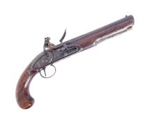 WILLIAM HENSHAW 18TH CENTURY FLINTLOCK PISTOL