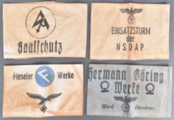 COLLECTION OF WWII SECOND WORLD WAR GERMAN ARMBANDS