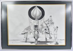 DESMOND DAVIES (ARTIST D,2021) - RAF INTEREST - PENCIL DRAWING