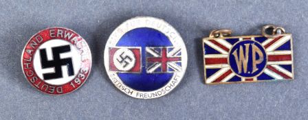 COLLECTION OF POST SECOND WORLD WAR FASCIST PARTY BADGES
