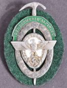 WWII SECOND WORLD WAR GERMAN ALPINE POLICE BREAST BADGE