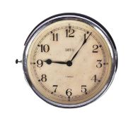 RAILWAYANA - VINTAGE SMITHS BAKELITE CHROME PLATED CLOCK