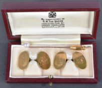 SAS INTEREST - 9CT GOLD PRESENTATION SAS CUFFLINKS