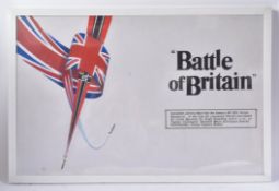 UNKNOWN - 'BATTLE OF BRITAIN' COMMEMORATIVE ACRYLIC PAINTING ON PAPER