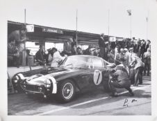 STIRLING MOSS SIGNED PHOTOGRAPHIC PRINT