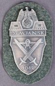 WWII SECOND WORLD WAR GERMAN DEMYANSK SHIELD
