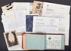 AUTOGRAPH ALBUM INCLUDING LETTER FROM DWIGHT EISENHOWER