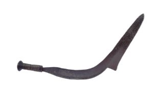 19TH CENTURY AFRICAN CONGOLESE SICKLE SWORD