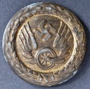 ORIGINAL WWII GERMAN REICHSBAHN OFFICER'S BELT BUCKLE / BADGE