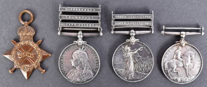 BOER WAR & WWI MEDAL GROUP - FAMILY RELATED GROUP
