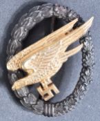 WWII GERMAN LUFTWAFFE PARATROOPER BADGE