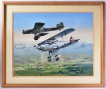 ERNEST NESBIT (BRITISH) - MILITARY AIRCRAFT PAINTING