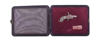 EARLY 20TH CENTURY PINFIRE MINIATURE MUFF PISTOL