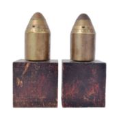 WWI FIRST WORLD WAR ARTILLERY FUSE BOOKENDS