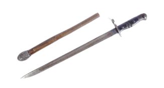 WWI FIRST WORLD WAR BRITISH PATTERN 1913 NO 3 MK1 BAYONET & TRENCH CLUB