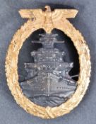 SECOND WORLD WAR GERMAN KRIEGSMARINE HIGH SEAS FLEET BADGE